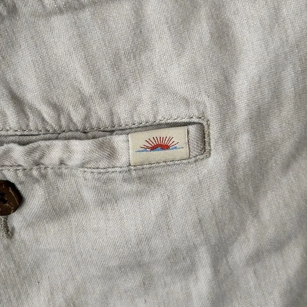 Men's Faherty Tradewinds Shorts Linen Organic Cotton Size 40 Dorset Sand